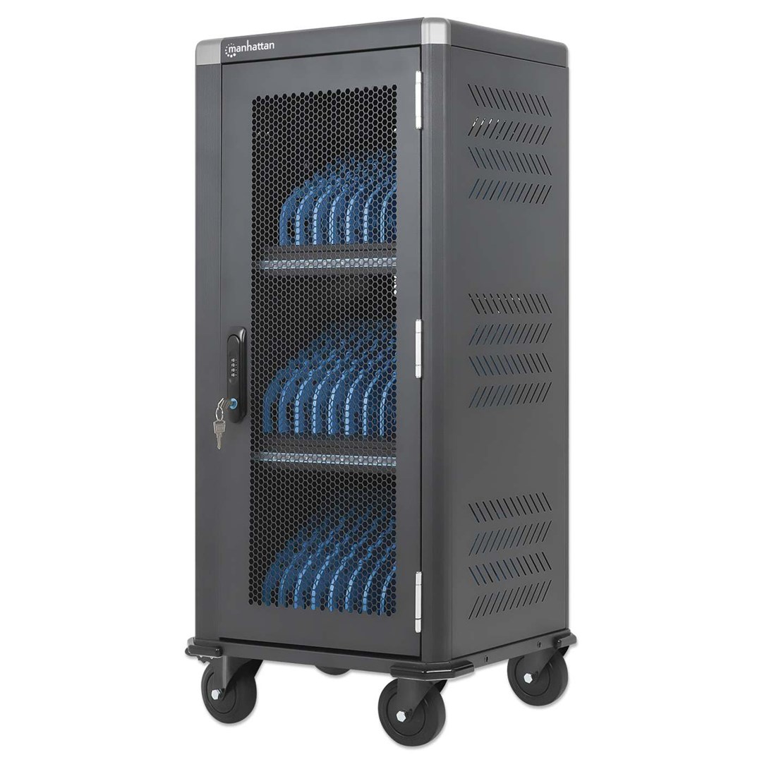 Manhattan 181471 Charging cart 30-bay 14 in 30 W USB-C Black