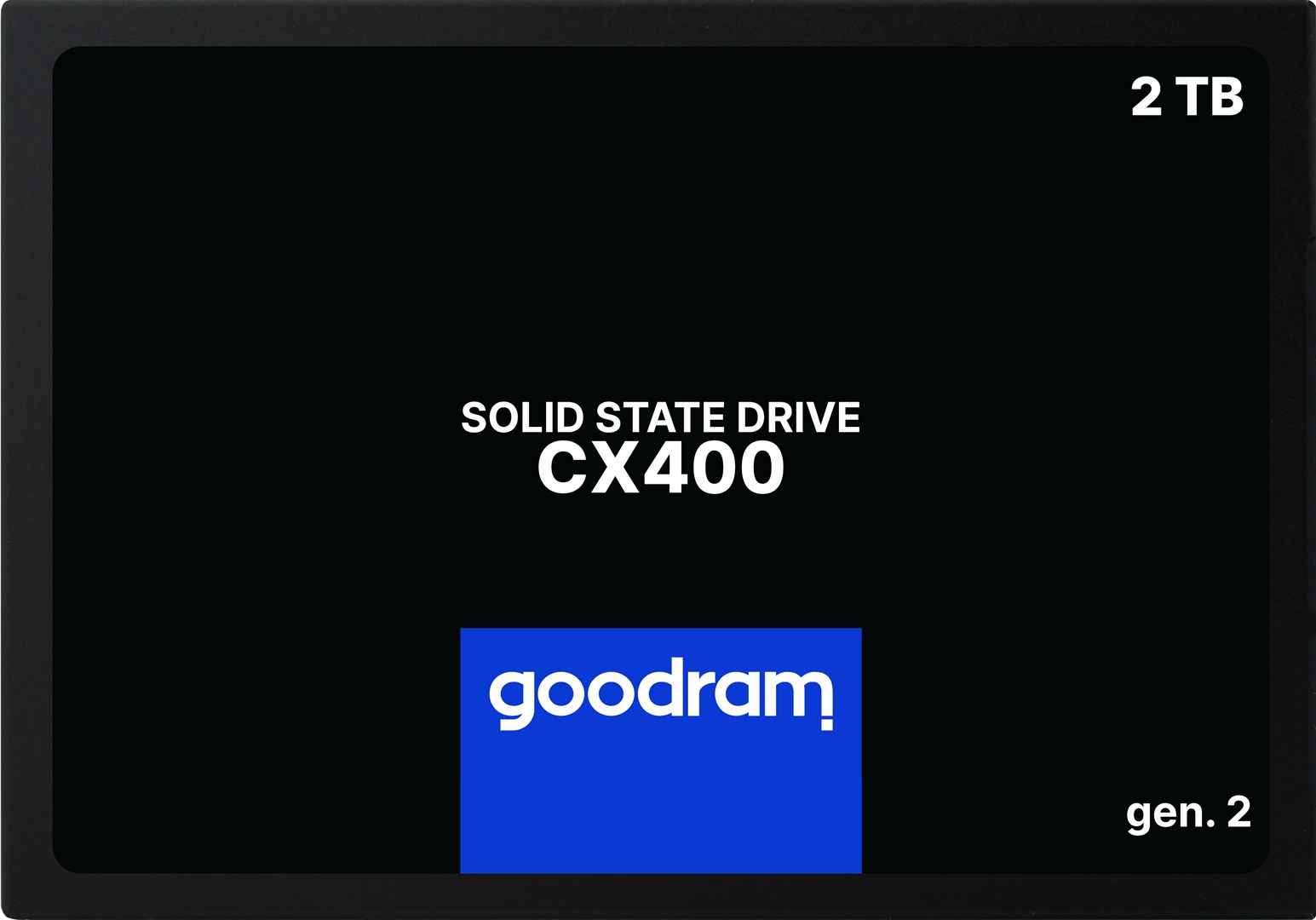 Goodram CX400 SSDPR-CX400-02T-G2 2 TB 2.5" Serial ATA III 3D NAND 2.5-inch SATA III SSD