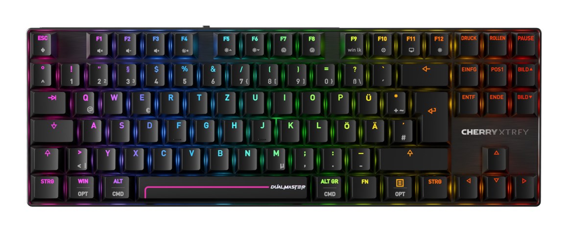 CHERRY XTRFY MX 8.2 Pro TMR Wireless Gaming keyboard Black Pro German (DE)