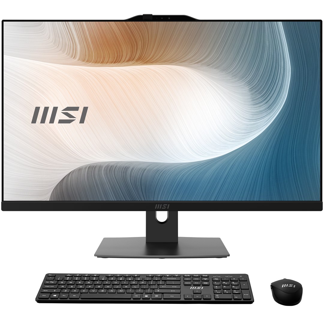 MSI Modern AM272P 1M-1293XEU All-in-One PC/workstation Intel Core 5 120U 68.6 cm (27") 1920 x 1080 pixels 16 GB DDR5-SDRAM 512 GB SSD Wi-Fi 6E (802.11ax) Black 16 GB RAM 1920x1080
