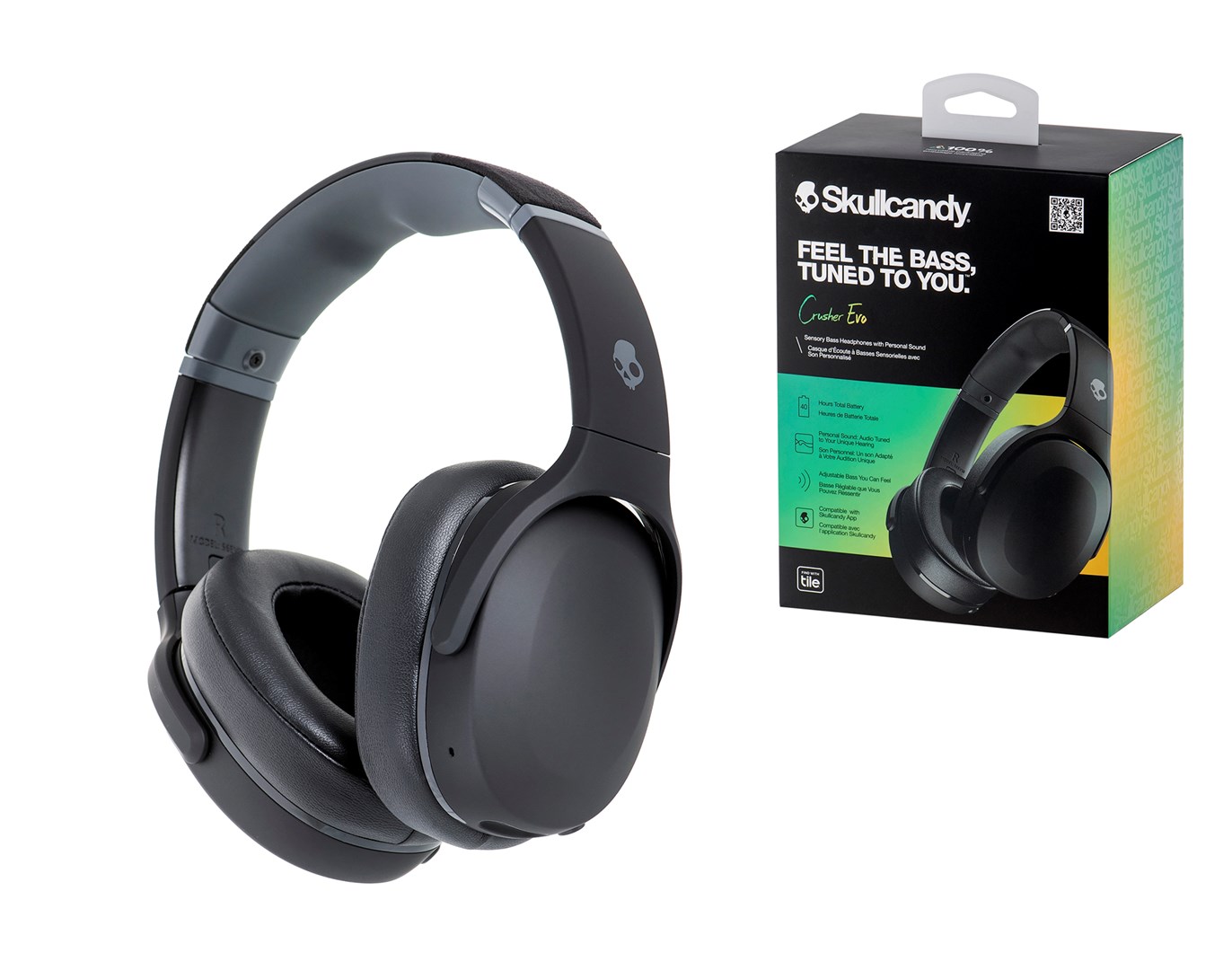 Skullcandy Crusher Evo Headset (S6EVW-N740) Wired and wireless