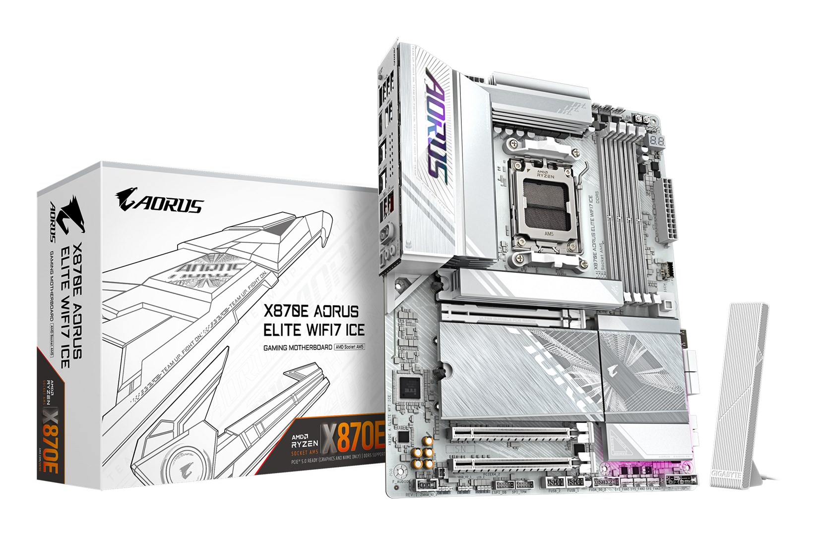 GIGABYTE X870E AORUS ELITE WIFI7 ICE Motherboard X870E A ELITE WF7 ICE