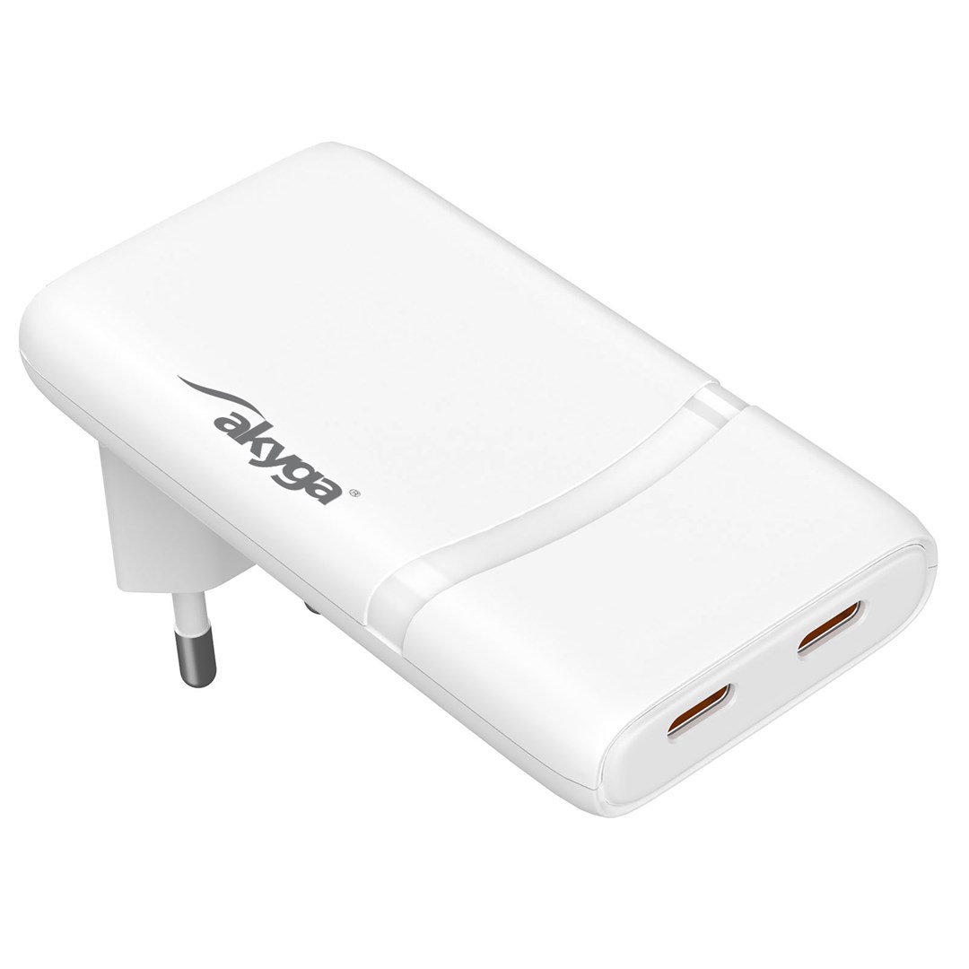 AKYGA charger 2× USB-C AK-CH-32