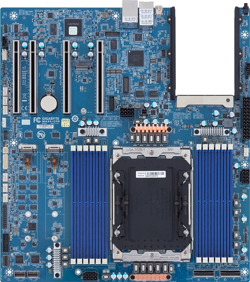 Gigabyte MA34-CP0 LGA7529 Intel motherboard 9MA34CP0NR-000 DDR5 System on Chip LGA 7529