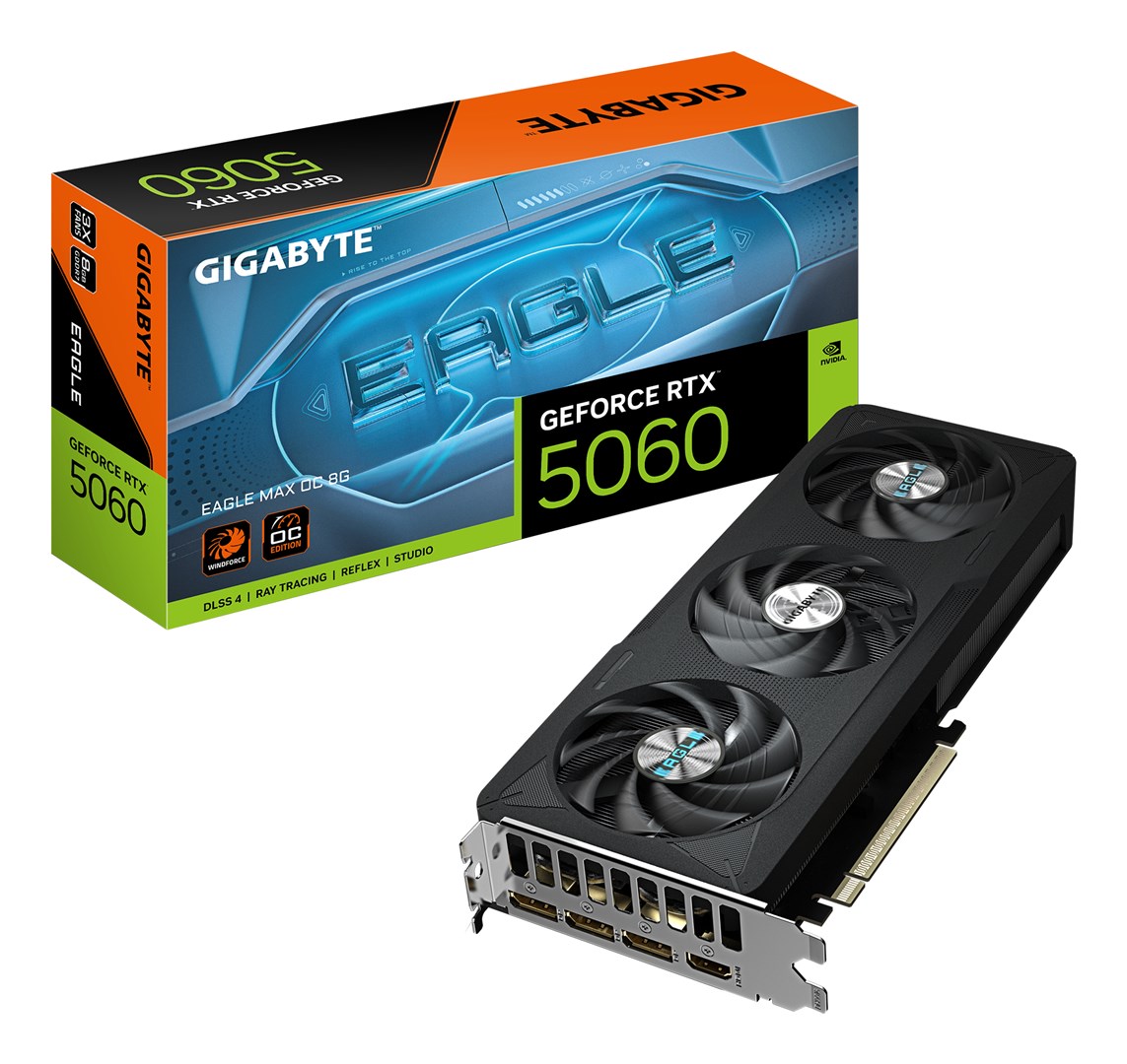 GIGABYTE GeForce RTX 5060 EAGLE MAX OC 8G Graphics Card GV-N5060EAGLEMAX OC-8GD