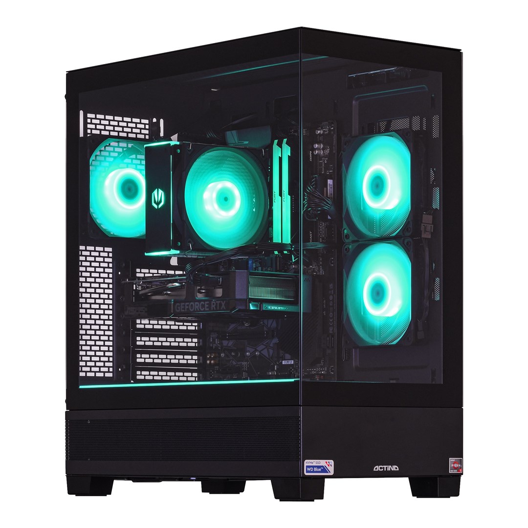 Actina PC AMD Ryzen™ 5 5600X 32 GB DDR4-SDRAM 1 TB SSD NVIDIA GeForce RTX 5060 Midi Tower Black KOMACNGIP0365 None 32 GB RAM