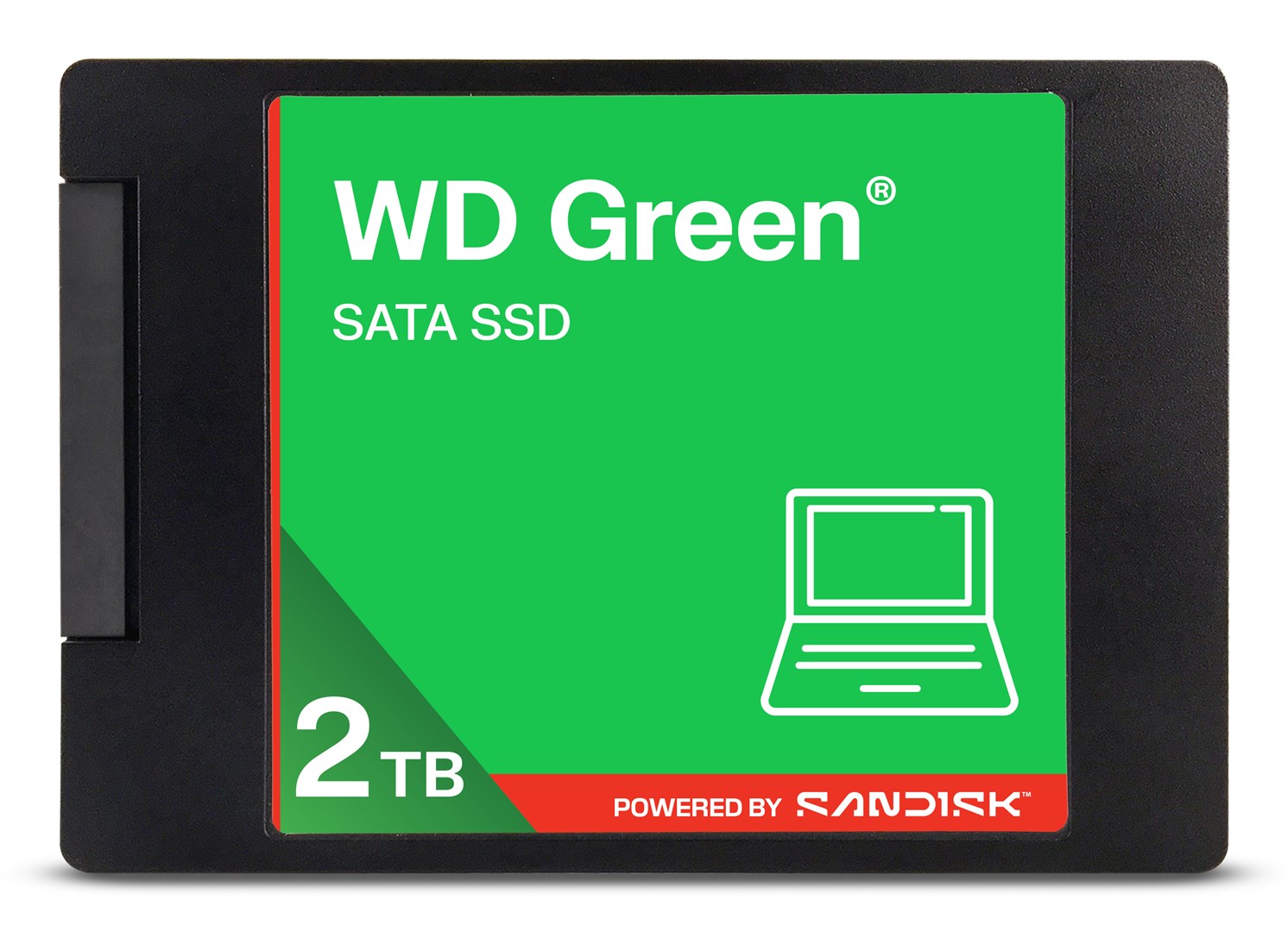 Western Digital Green WD ™ SATA SSD 2,5"/7 mm POWERED BY SANDISK 2 TB WDS200T5G0A-00CPT0