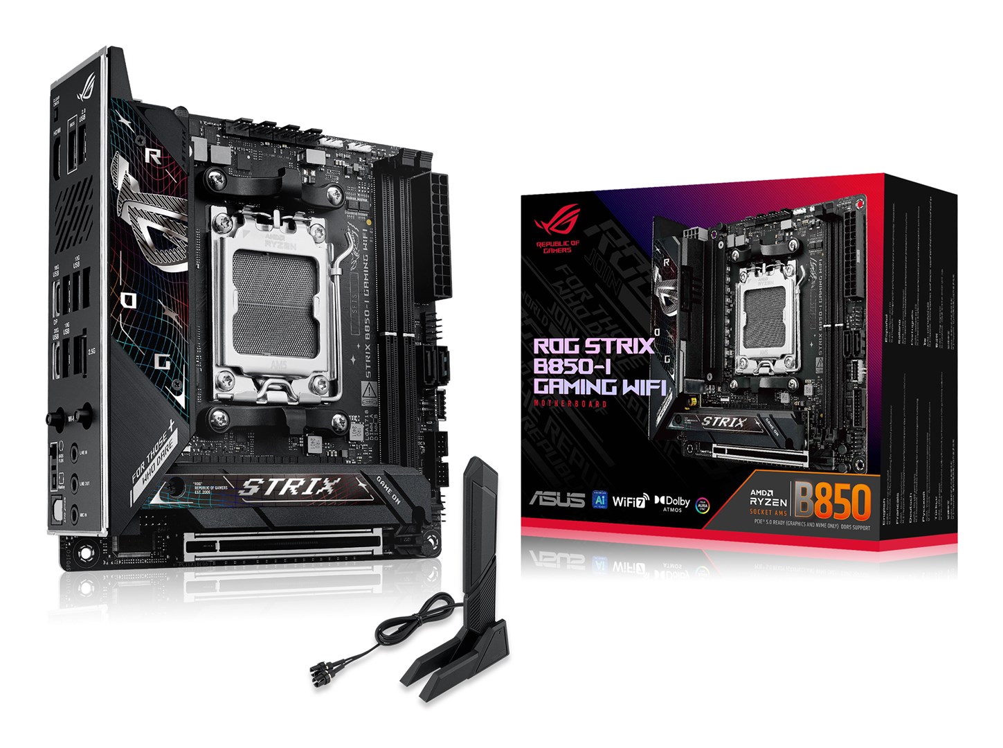 ASUS ROG STRIX B850-I GAMING WIFI AMD B850 Socket AM5 mini ITX 90MB1K30-M0EAY0 DDR5