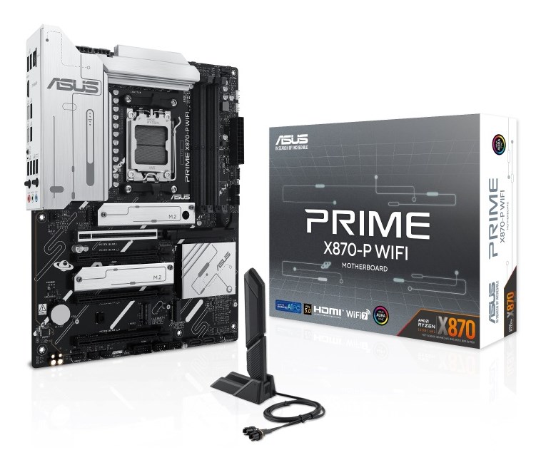 ASUS Prime X870-P WIFI AMD X870 Motherboard AM5 Socket ATX 90MB1IS0-M0EAY0 DDR5
