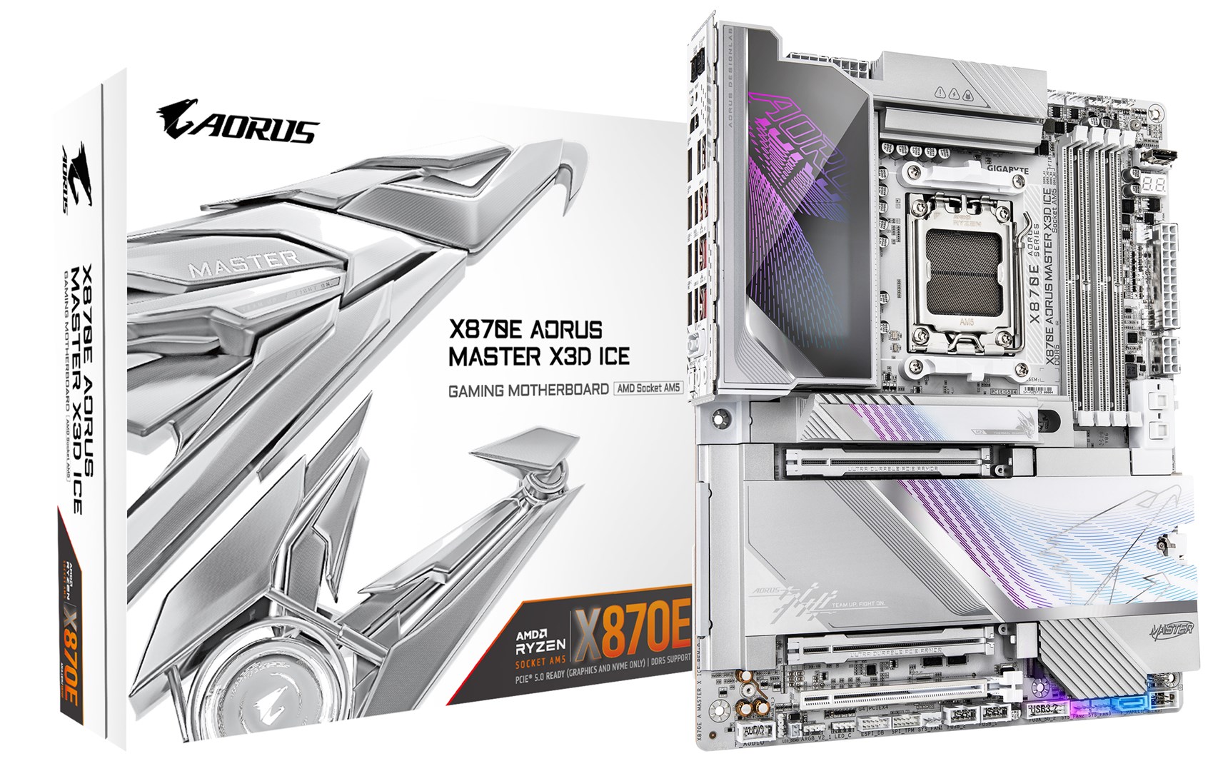 GIGABYTE X870E AORUS MASTER X3D ICE Motherboard X870E A MASTER X ICE