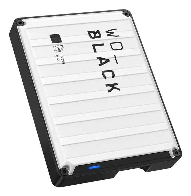 Western Digital WD_BLACK P10 external hard drive 6 TB 2.5" USB Type-A 2.0/3.2 Gen 1 (3.1 Gen 1) White WDBPSZ0060BWT-WESN