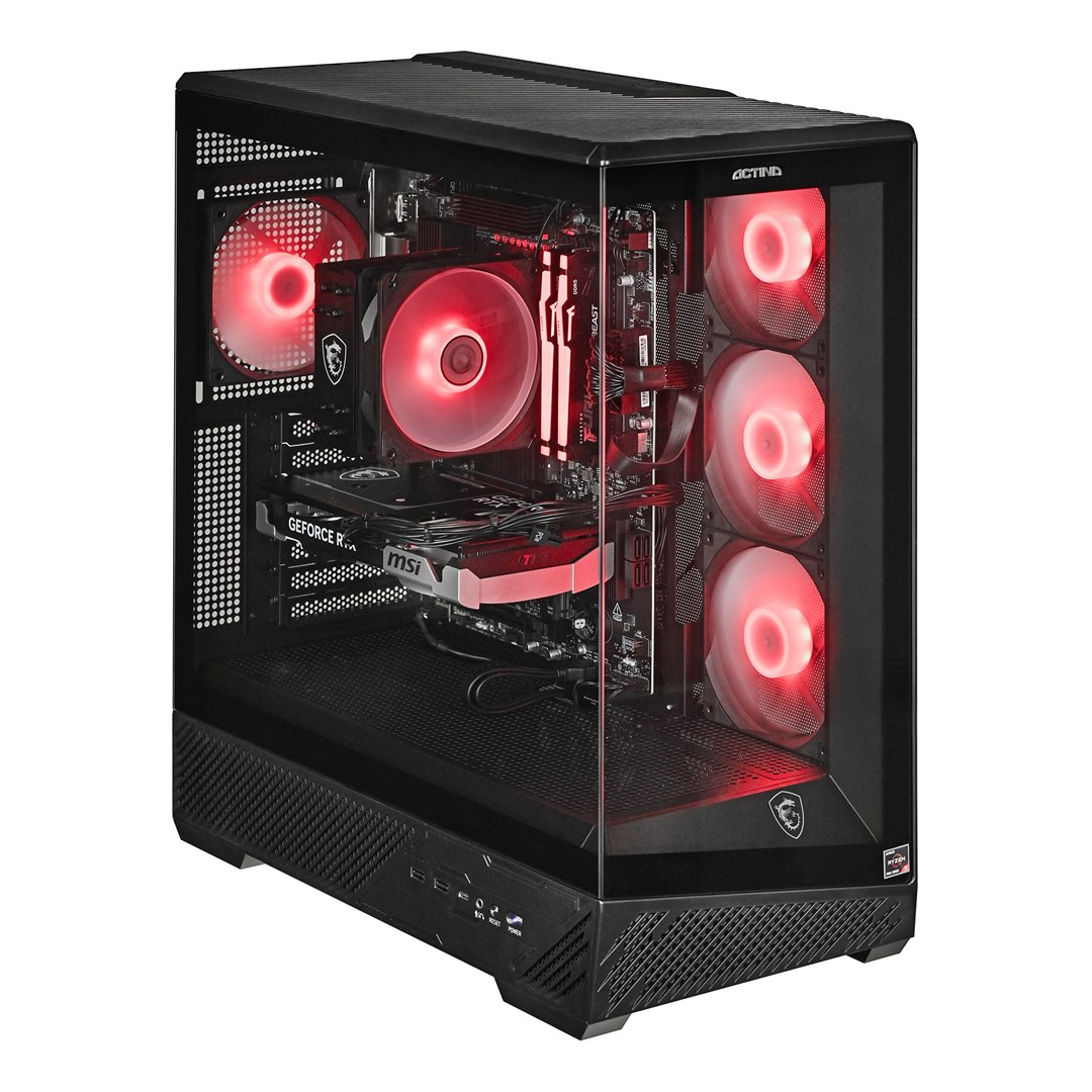 Actina PC AMD Ryzen™ 5 5600 16 GB DDR4-SDRAM 500 GB SSD NVIDIA GeForce RTX 5060 Windows 11 Home Midi Tower Black KOMACNGIP0669