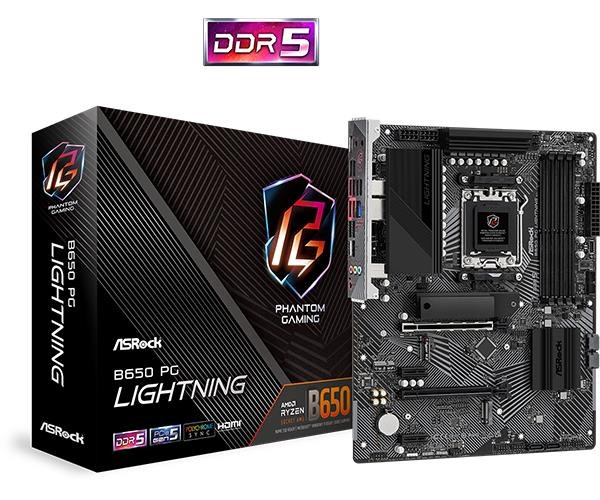 ASRock B650 PG LIGHTNING Motherboard 90-MXBK20-A0UAYZ