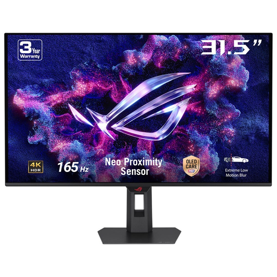 ASUS ROG Strix OLED XG32UCDS computer monitor 80 cm (31.5") 3840 x 2160 pixels 4K Ultra HD QD-OLED Black 90LM0B50-B01371 165 Hz 3840x2160