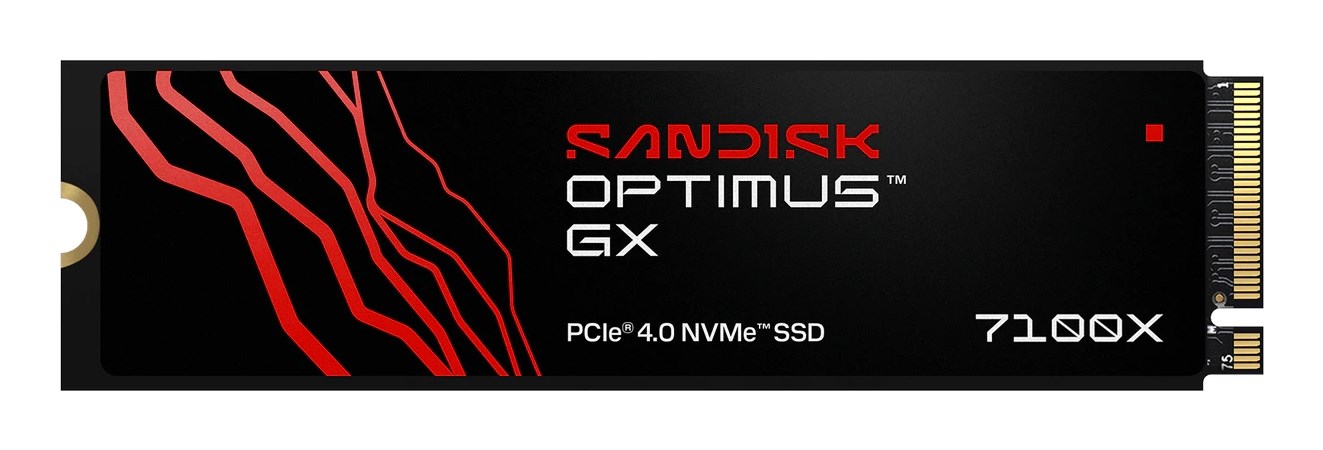 SanDisk Optimus GX 7100X 2 TB M.2 PCI Express 4.0 NVMe TLC 3D NAND SDSG71200TAN-000E0 Internal storage drive