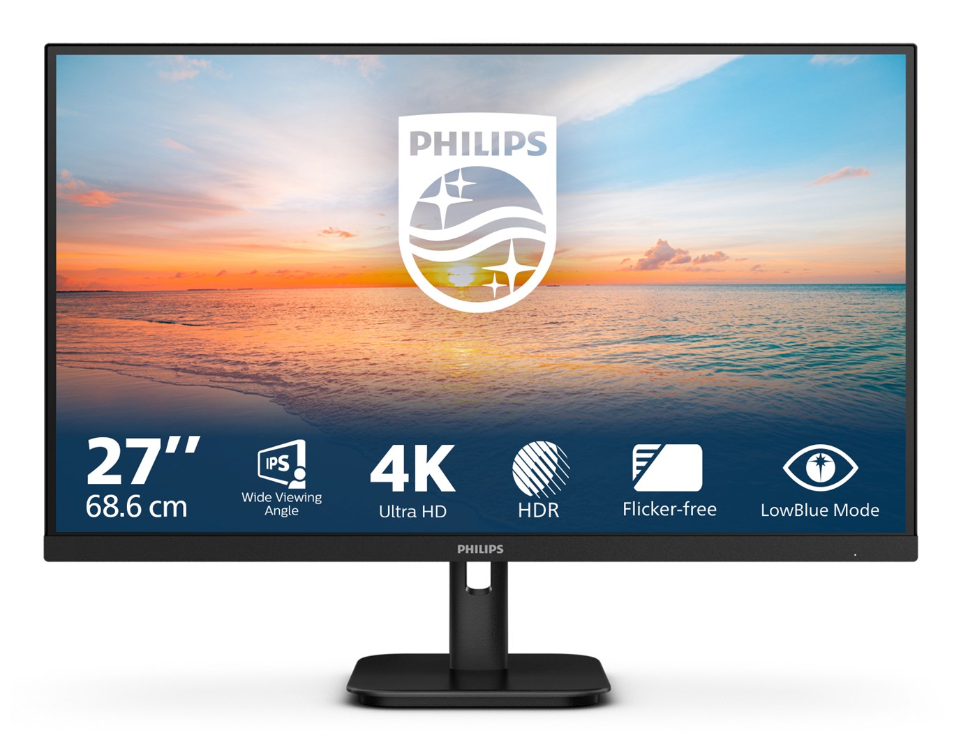 Philips 27E1N1800A/00 computer monitor 68.6 cm (27") 3840 x 2160 pixels 4K Ultra HD LED Black