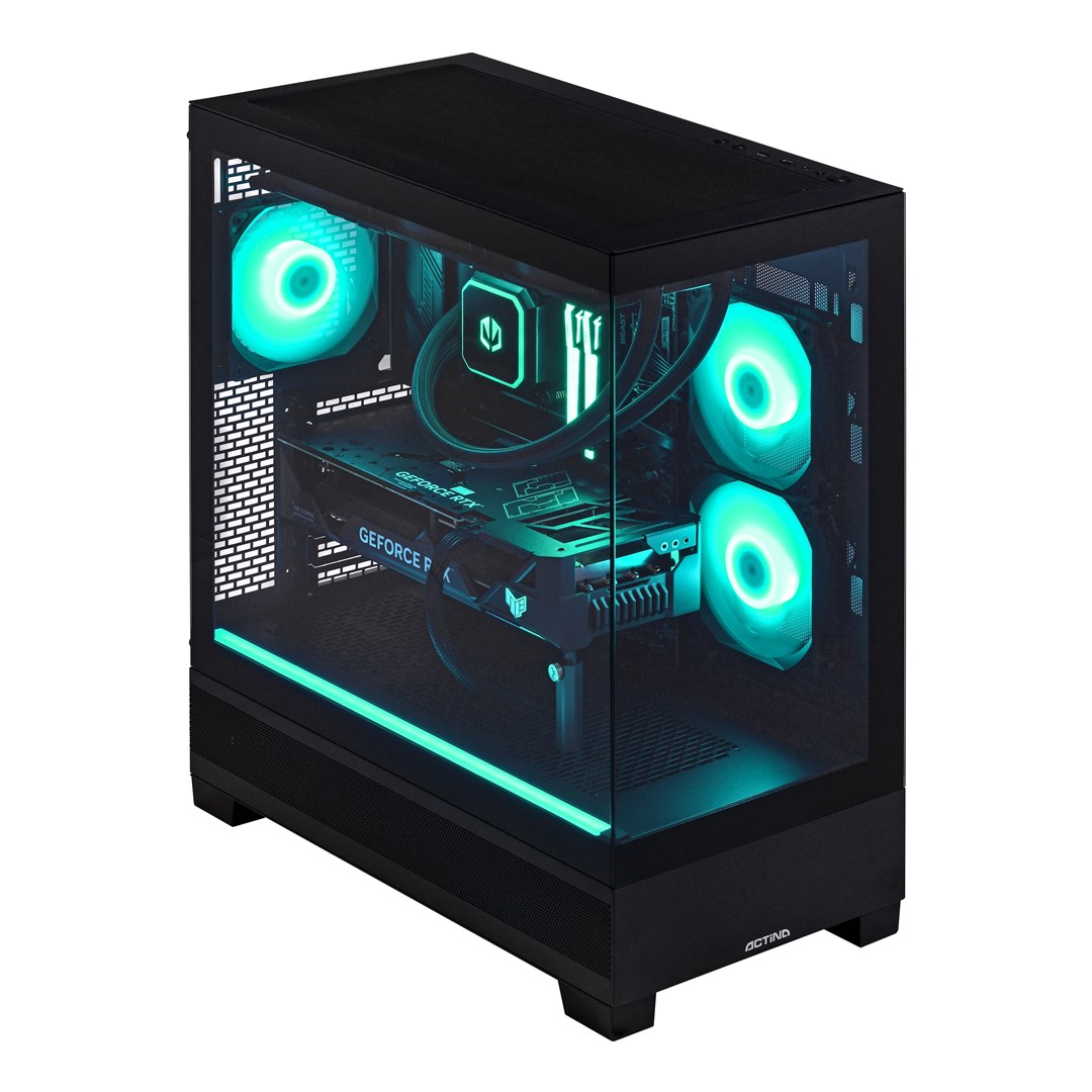 Actina PC AMD Ryzen™ 7 7800X3D 32 GB DDR5-SDRAM 1 TB SSD NVIDIA GeForce RTX 5070 Midi Tower Black KOMACNGIP0292