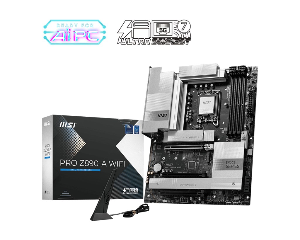 MSI PRO Z890-A WIFI motherboard Intel Z890 LGA 1851 (Socket V1) ATX 7E32-002R DDR5