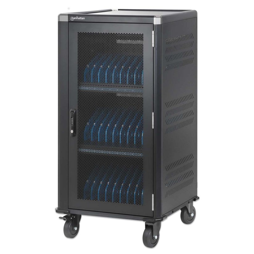 Manhattan MHT_181273 Charging cart 30-bay 16 in 65 W USB-C Black