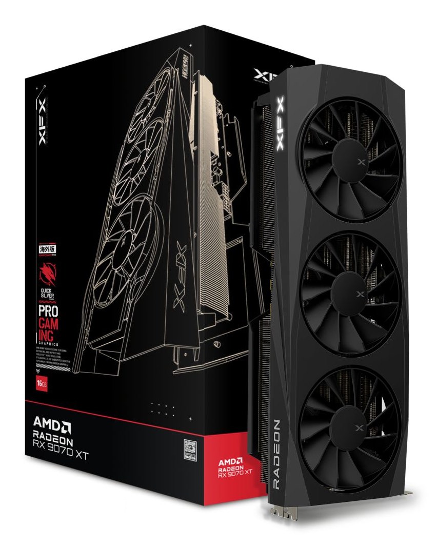 XFX Radeon RX 9070 XT Quicksilver Graphics card RX-97TQICKB9