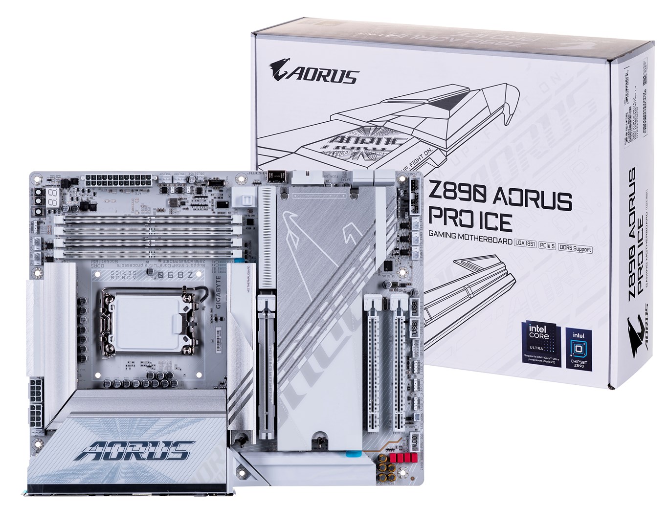 Gigabyte Z890 AORUS PRO ICE motherboard DDR5 Intel Z890 LGA 1851