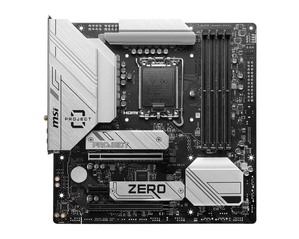 MSI B760M PROJECT ZERO Motherboard 7E14-001R