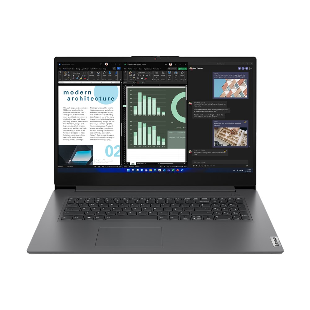 Lenovo V V17 G4 IRU Intel® Core™ i5 i5-13420H Laptop 43.9 cm (17.3") Full HD 16 GB DDR4-SDRAM 512 GB SSD Wi-Fi 6 (802.11ax) Windows 11 Pro Grey 83A2003WPB 16 GB RAM