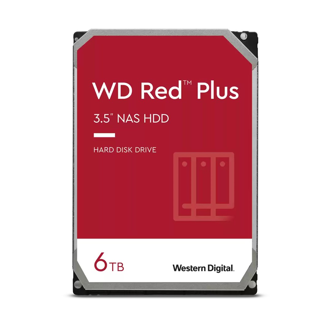 WD Western Digital Red Plus internal hard drive 6 TB 5400 RPM 256 MB 3.5" Serial ATA III WD60EFPX