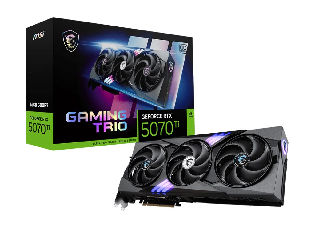 MSI GAMING GeForce RTX 5070 Ti 16G TRIO OC NVIDIA 16 GB GDDR7 V531-240R