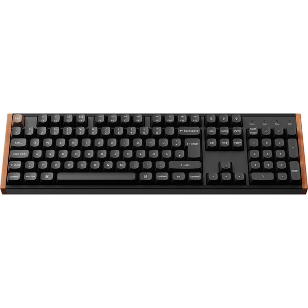 Keychron K10 HE Gaming keyboard Black/Wood Wireless German (DE)