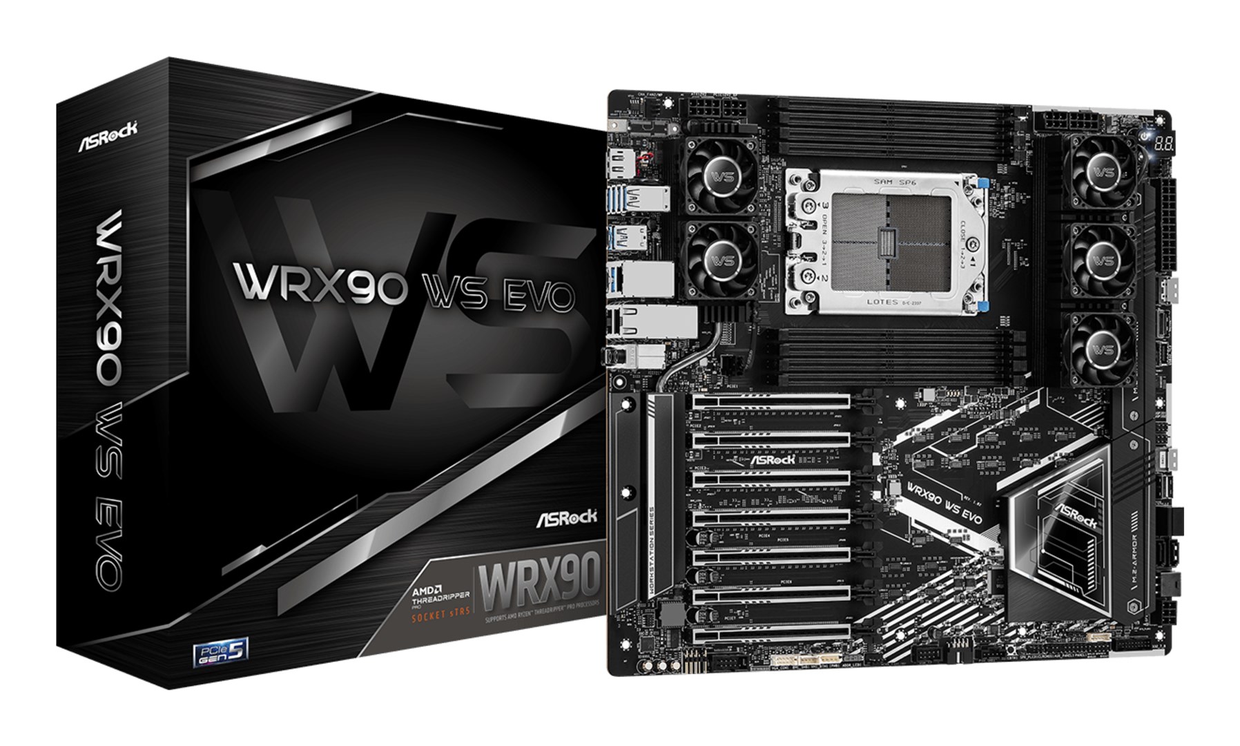ASRock WRX90 WS EVO Motherboard 90-MXBMH0-A0UAYZ