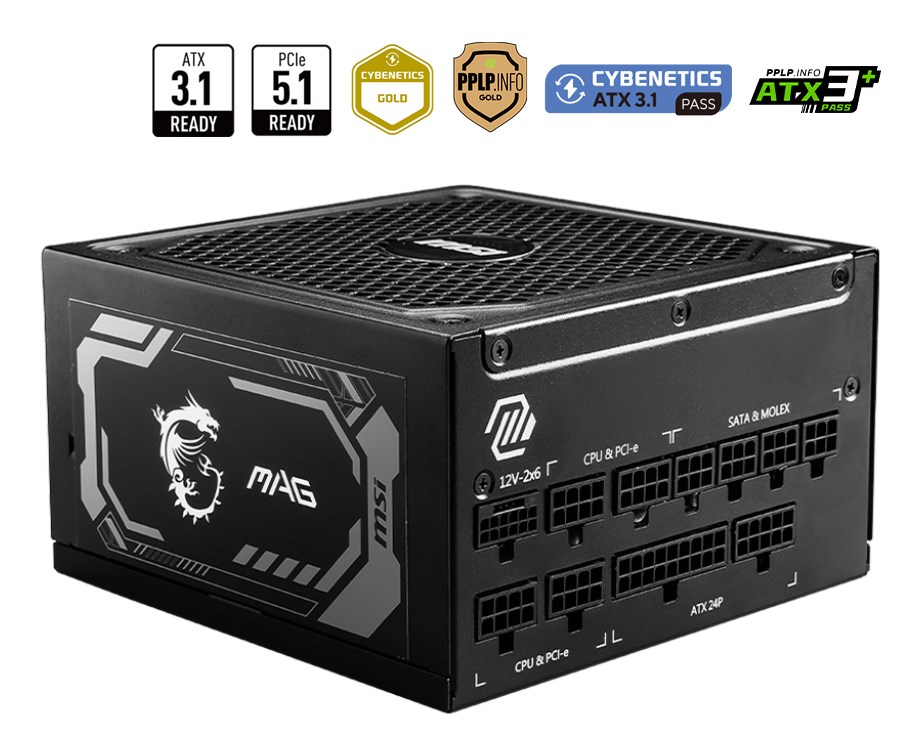 MSI MAG A1250GL PC power supply 306-7ZP9A11-CE0