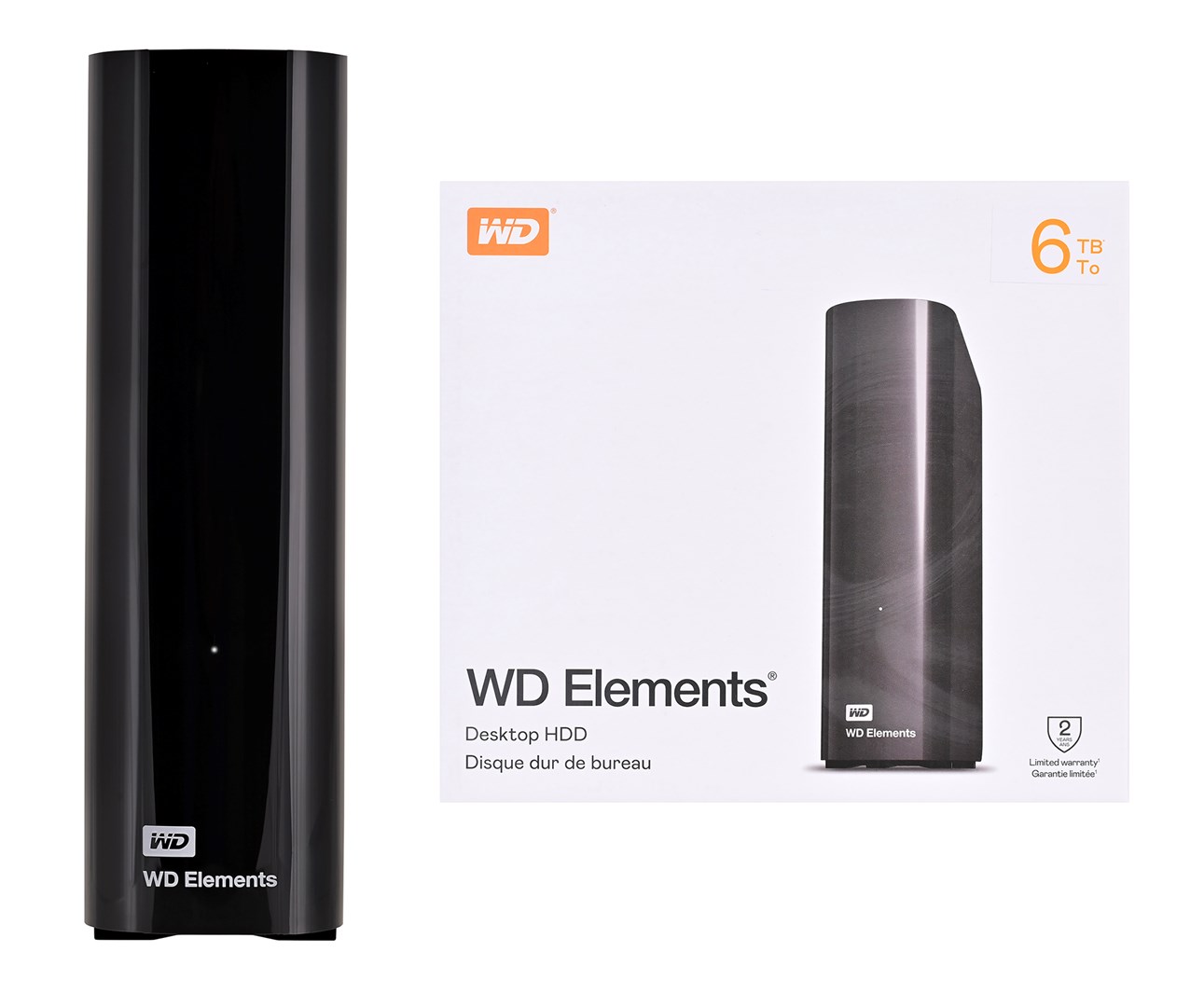 WD Elements Desktop 6 TB External hard drive 6144 GB Black HDD