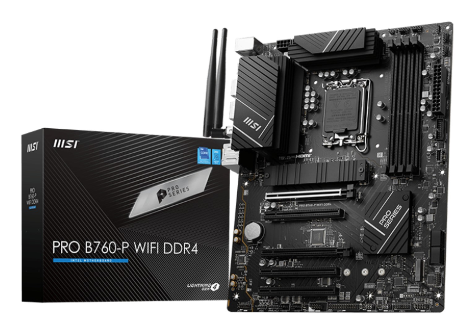 MSI PRO B760-P WIFI DDR4 Motherboard 7D98-001R