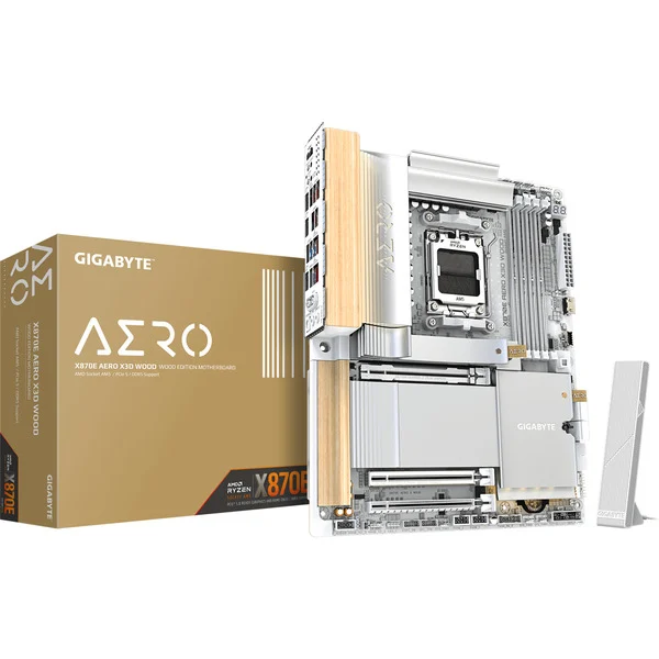 GIGABYTE X870E AERO X3D WOOD Motherboard X870E AERO X WOOD