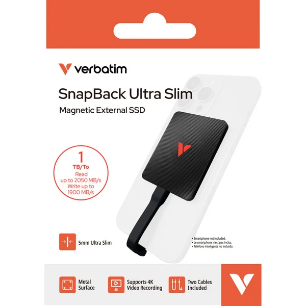 Verbatim SnapBack Ultra Slim SSD 1 TB External SSD 1024 GB Ultra