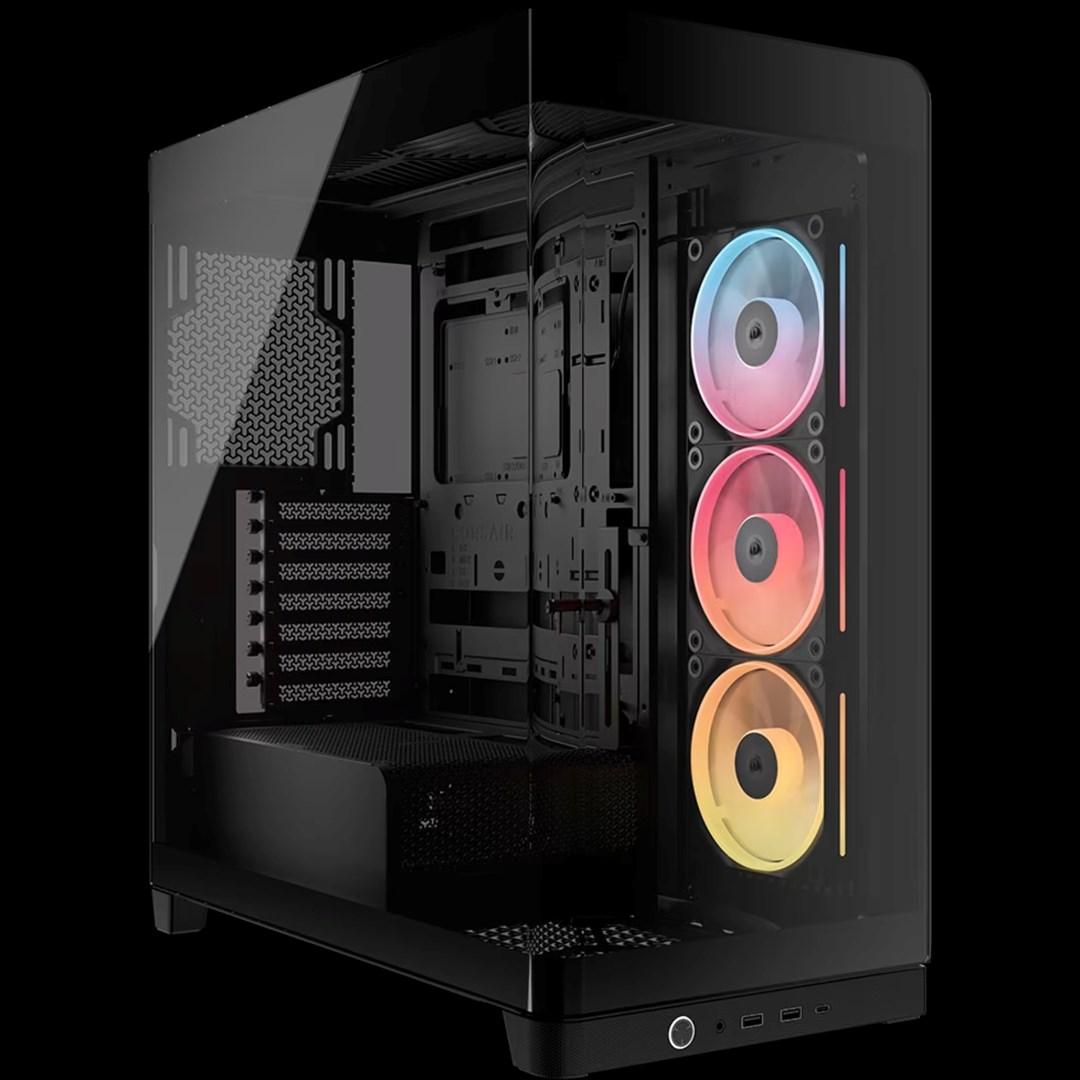 Corsair 4500X LX-R RGB Tempered Glass Mid-Tower, Black Midi Tower CC-9011316-WW Computer case