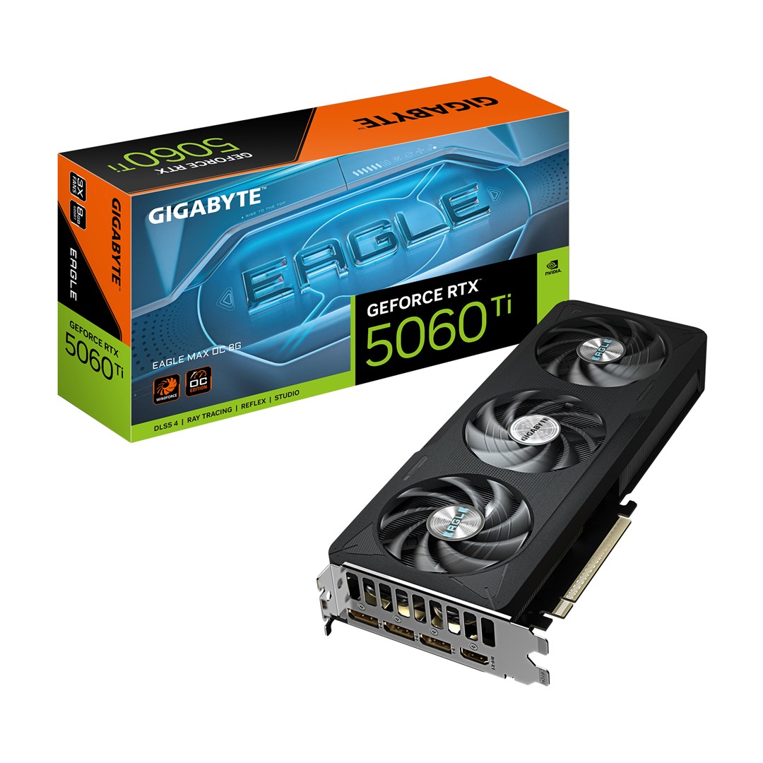 GIGABYTE GeForce RTX 5060 Ti EAGLE MAX OC 8G NVIDIA 8 GB GDDR7 - graphics card GV-N506TEAGLEMAX OC-8GD