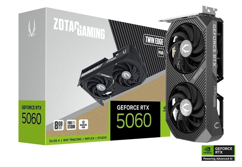 ZOTAC GAMING GeForce RTX 5060 Twin Edge PLUS Graphics Card 8 GB