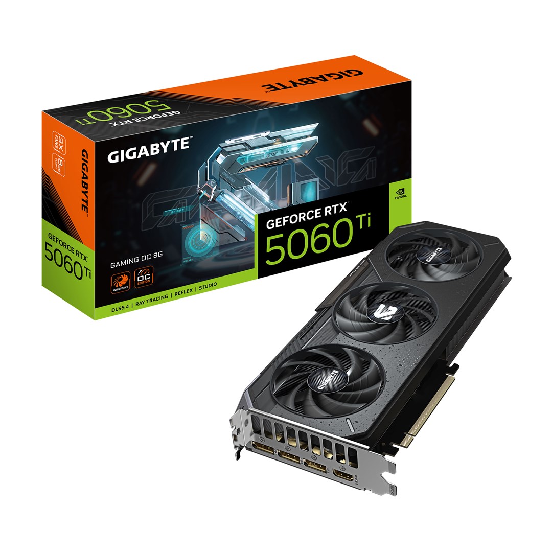 GIGABYTE GeForce RTX 5060 Ti GAMING OC 8G Graphics Card GV-N506TGAMING OC-8GD Black 8 NVIDIA GDDR7