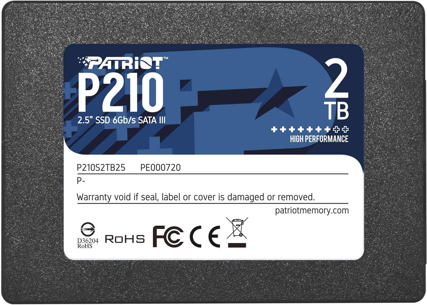 Patriot P210 2 TB SSD 2048 GB 2.5-inch SATA III