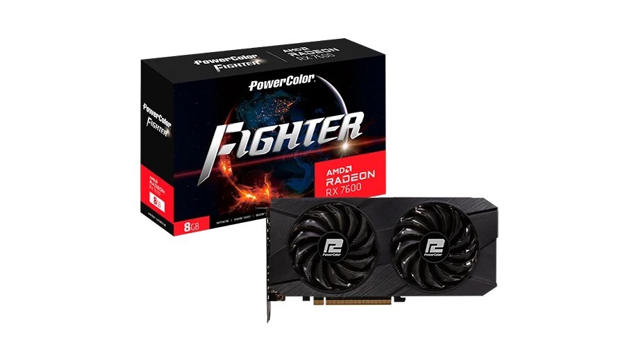PowerColor Fighter RX7600 8G-F graphics card RX 7600 8G-F/V2
