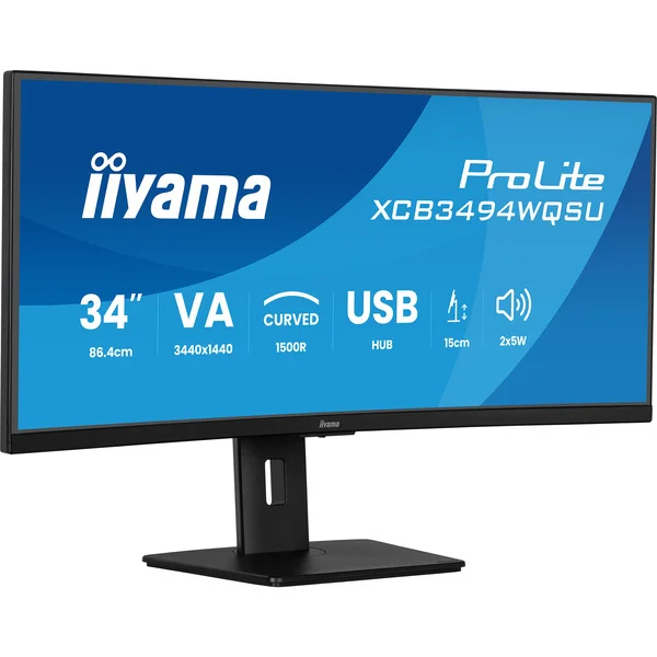 iiyama ProLite XCB3494WQSU-B1 LED monitor