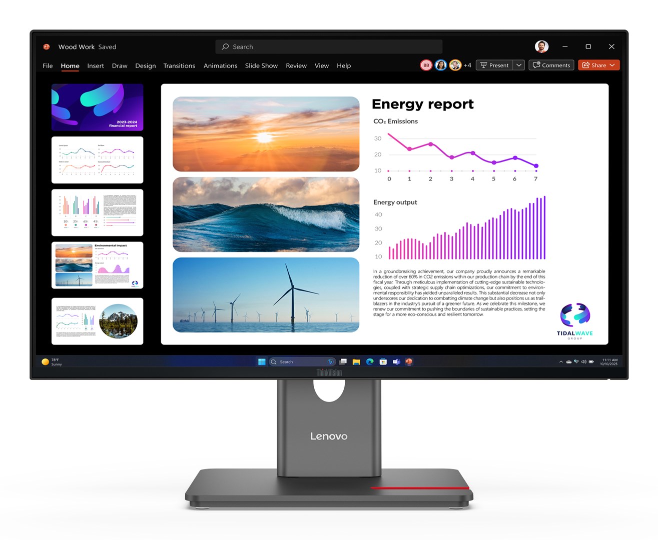 Lenovo ThinkVision P24Q-40 Monitor 64B2GAT1EU