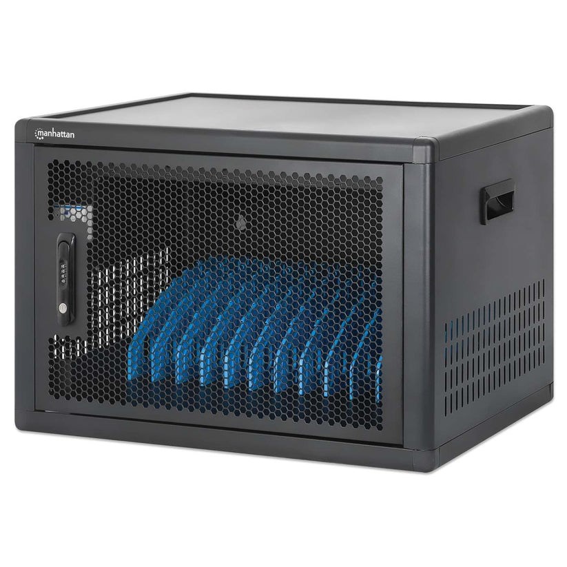 Manhattan MHT_181266 Charging cabinet 12-bay 16 in 65 W USB-C Black
