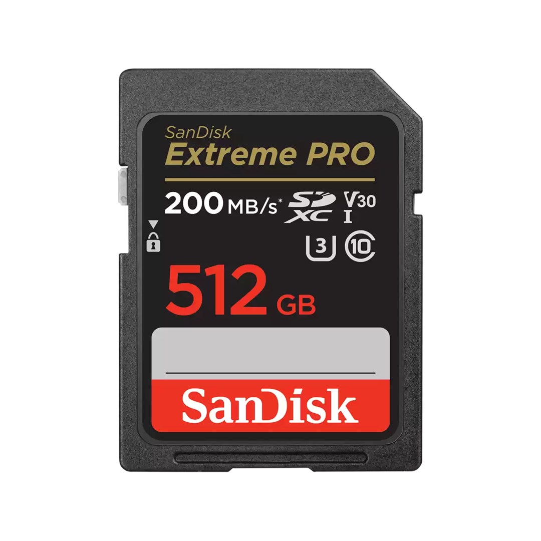 SanDisk Extreme PRO 512 GB SDXC Memory card GB PRO