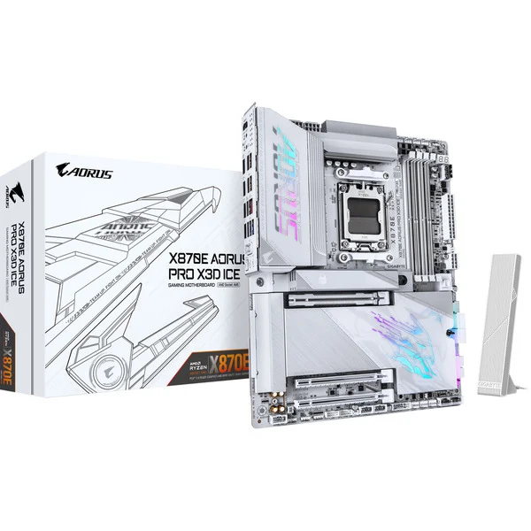 GIGABYTE X870E AORUS PRO X3D ICE Motherboard X870E A PRO X ICE