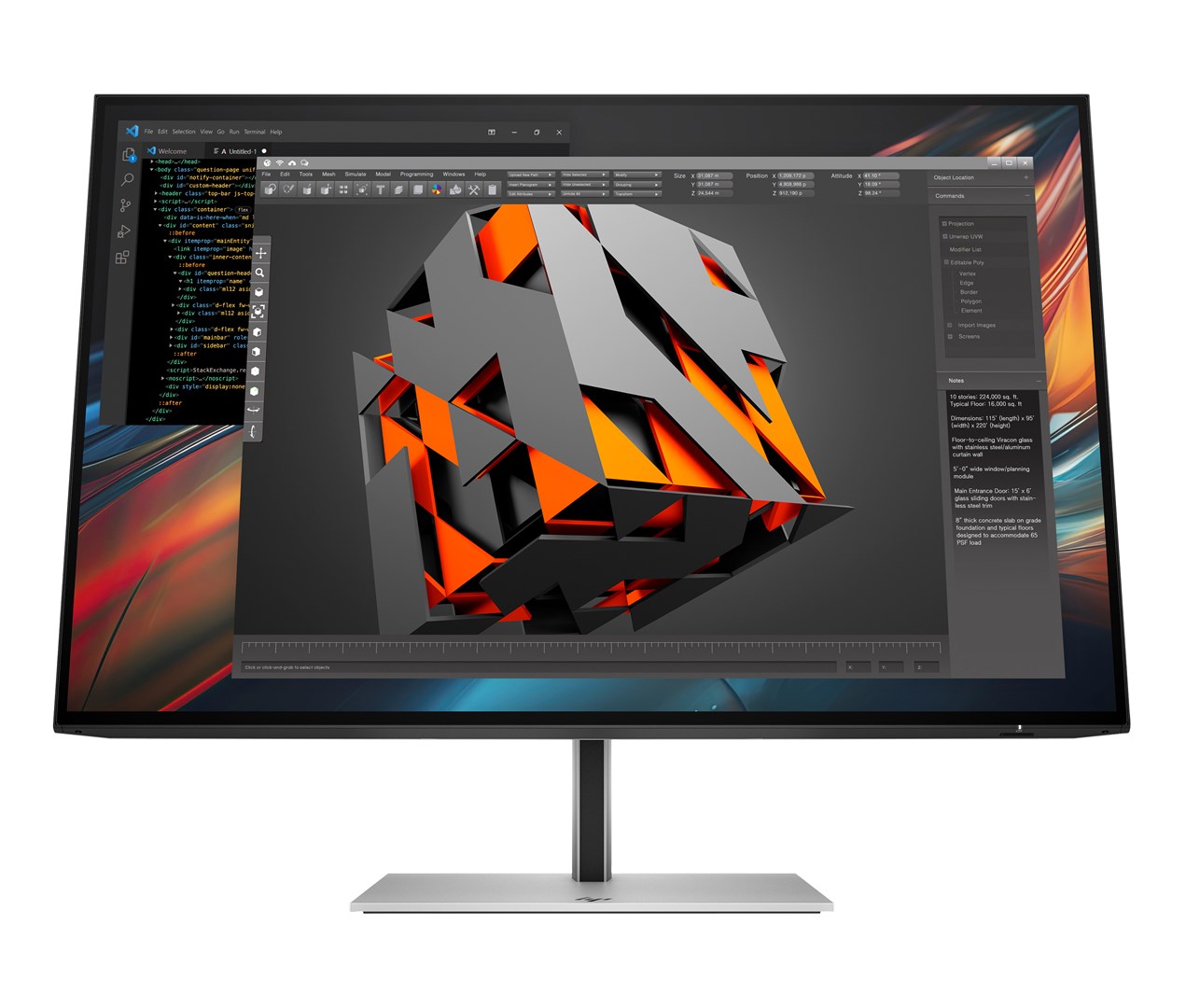 Hewlett-Packard HP Series 7 Pro 24 inch WUXGA USB-C Monitor - 724pu 8Y2F7AA IPS 100 Hz 1920x1200
