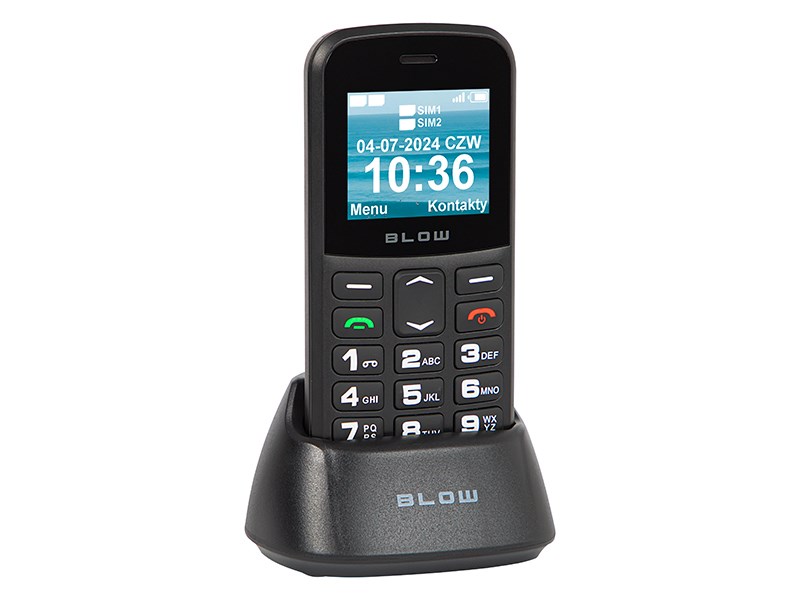 BLOW S18D Senior Feature Phone with Stand 2G Black (75-030#)